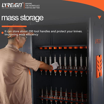 Large Capacity Tool Storage Cabinet, CNC Tool Holder Station Rack - Image 4