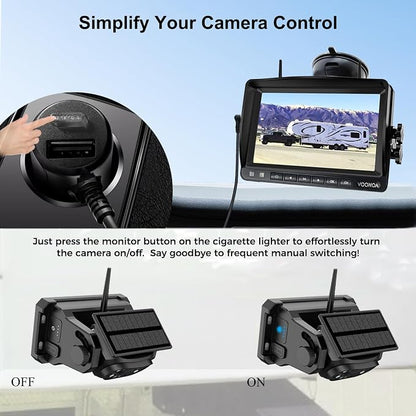 Wireless Magnetic Backup Camera, 9600mAh Battery Powered Rechargeable - Image 3