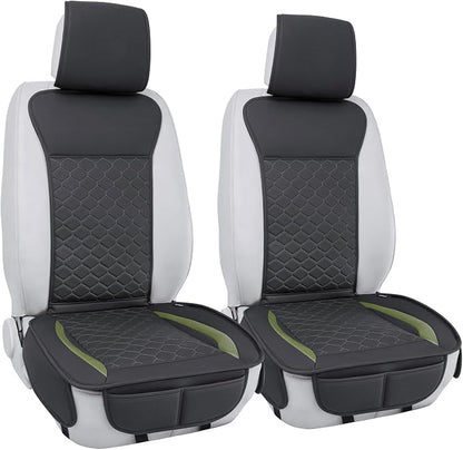 Elantrip 2PCs Front Car Seat Covers Leather Car Seat Protector Universal fit - Image 2