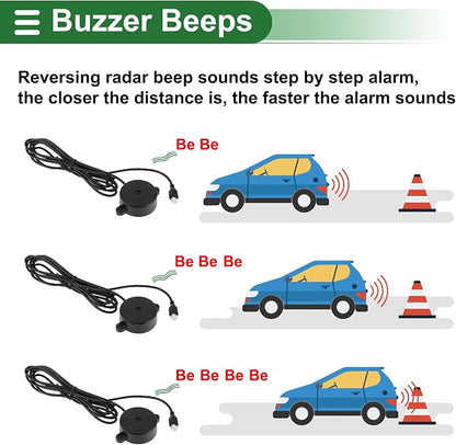 Motoforti Universal Car Auto Vehicle Reverse Backup Radar System Reverse - Image 5