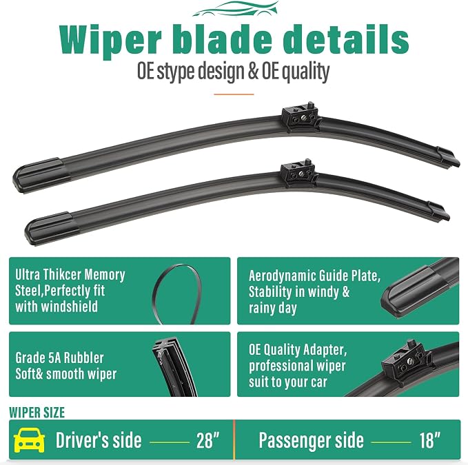 28" 18" 16" Windshield Wiper Blades Replacement - Image 3