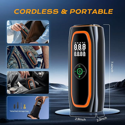 Tire Inflator Portable Air Compressor, 220PSI Air Pump - Image 6