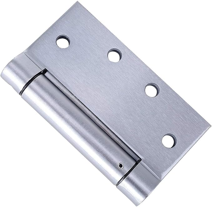 2 Pack - 4.5"x4" Brushed Satin Chrome Finish Self Closing Reversible Door Hinge - Image 4