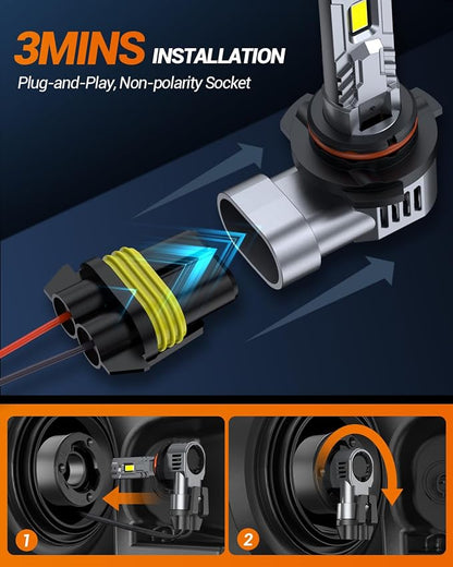 SEALIGHT 9012 Bulbs Brightest 40000LM 6500K - Image 6