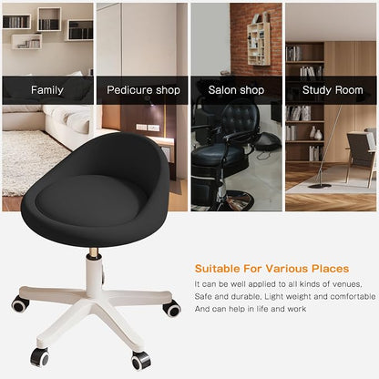Rolling Stool Set of 3 Rolling Hydraulic Salon Stool - Image 5