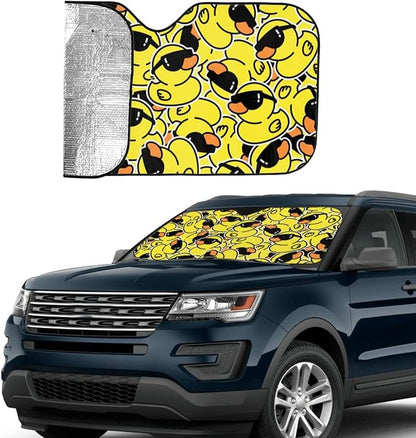 Duck Car Windshield Sunshade Front Window Sun Visor Protector Foldable Shield - Image 7