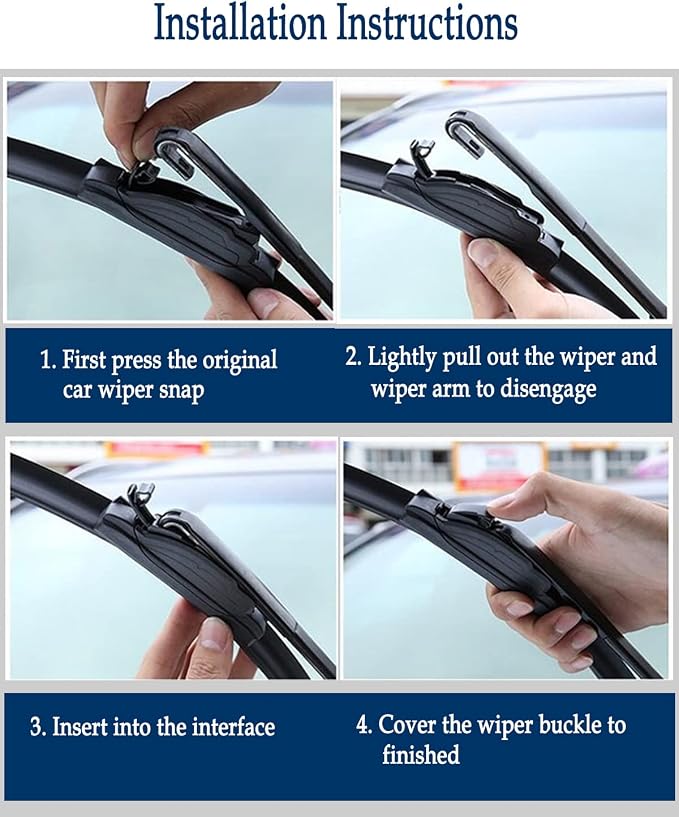 3 Wipers Set for Mitsubishi Outlander Sport 2011-2022, Windshield Wiper Blades - Image 6