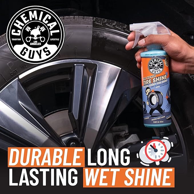 Chemical Guys Tire Kicker Sprayable Extra Glossy Tire Shine Safe - Image 5