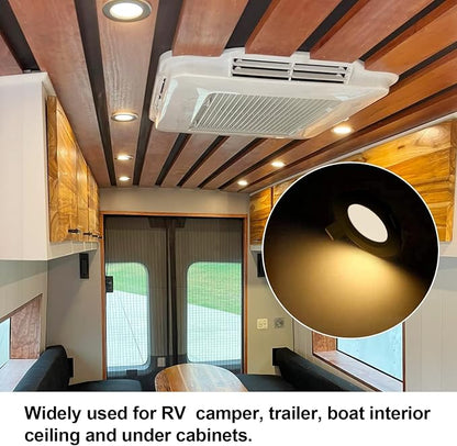 12 Volt LED Puck Light RV Boat Recessed Ceiling Light Super Slim LED Panel Light - Image 3