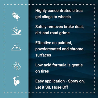 Platinum Wheel Sauce, All Surface Citrus Gel Wheel Cleaner - Image 3