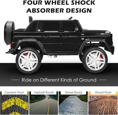 Costzon Ride on Car, Licensed Mercedes-Benz Maybach, 12V Battery Powered - Image 8