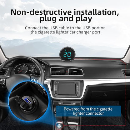 ACECAR Digital GPS Speedometer New HUD Car Head Up Display LCD Display - Image 7