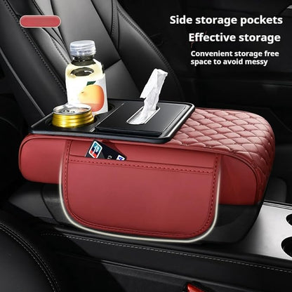 Center Console Cover Organizer, 5-In-1 Arm Rest Cover - Image 7