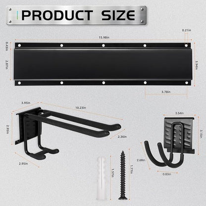 Garage Tool Organizer Wall Mount, Heavy Duty Garage Organization Tool Storage - Image 3