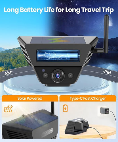 Solar Backup Camera Wireless for RVs and Trailers No-Installation - Image 3