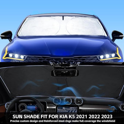 INSAUTO for K5 Windshield Sun Shade Window Sunshade for Kia K5 2021 2022 2023 - Image 2