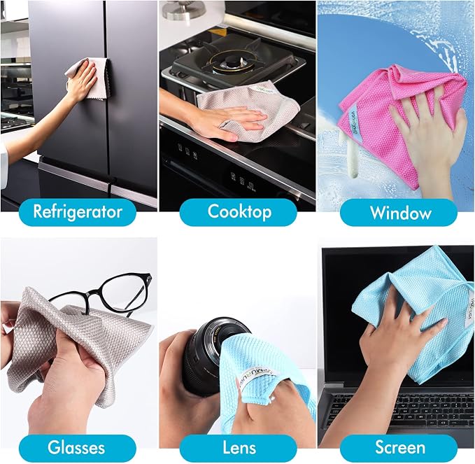 Nano Streak Free Magic Microfiber Cleaning Cloths Easy Clean Nanoscale - Image 7