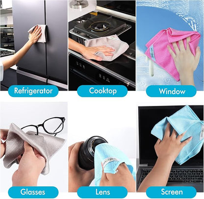 Easy Clean Fish Scale Nanoscale Dish Cloths, Streak Free Miracle Microfiber - Image 7