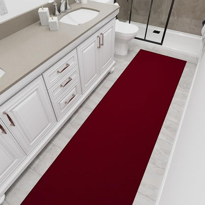 Ottomanson Hallway Runner Rug 2'7" x 12' Non Slip Solid Area Rugs Easy to Clean - Image 12