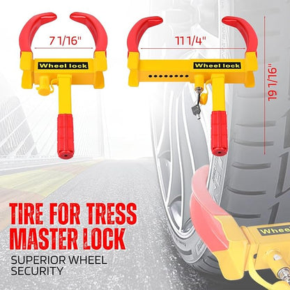 Flexzion Trailer Wheel Lock Anti Theft Wheel Clamp Lock - Image 7