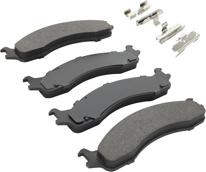 Premium Semi-Metallic Front Brake Pads Compatible - Image 2