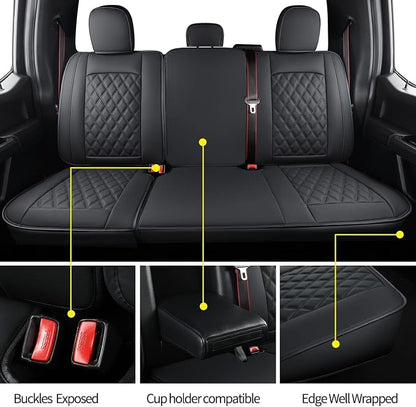 LUCKYMAN CLUB F150 Faux Leather Seat Covers Fit - Image 7