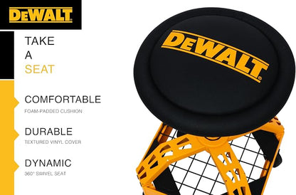DEWALT Heavy-Duty Metal Rolling Stool - Image 5