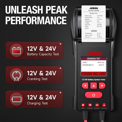 ANCEL BST600 Car Battery Tester - 12V/24V - Image 2