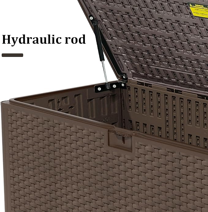 180 Pro Gallon Waterproof Outdoor Storage Bin Resin Deck Box - Image 5