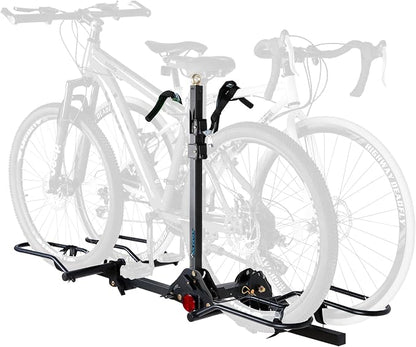 POLESTAR Hitch Mounted 2-Bike Rack, 200lbs Capacity Bike Rack Hitch by POLESTAR