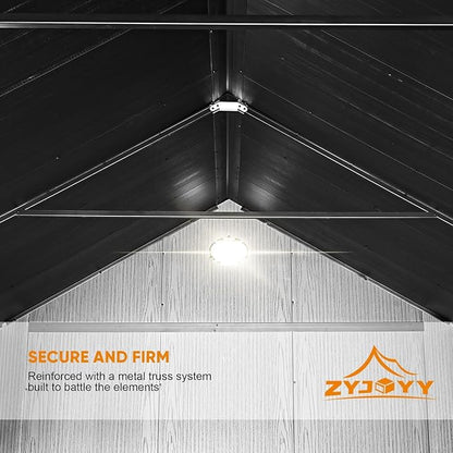 7.3 x 12 FT Shed Resin Outdoor Storage - Image 4