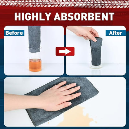 Microfiber Cleaning Cloths Bulk-400 Pack, Ultra Absorbent Wash Cloths, - Image 3