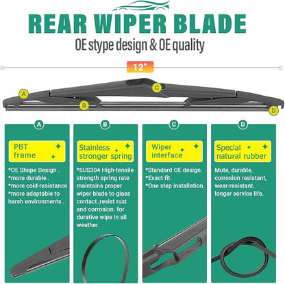 26" 15" 12" Windshield Wiper Blades Replacement - Image 4