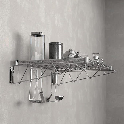 24" x 36" Chrome Wire Wall Mount Shelf - Image 5