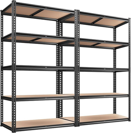 REIBII 2020LBS Storage Shelves 5 Tier Garage Shelving Heavy Duty, Adjustable by REIBII