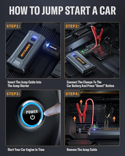 Jump Starter, 2000A Car Battery Jump Starter - Image 3