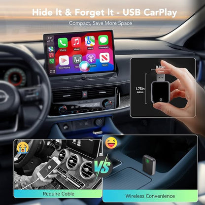 Wireless CarPlay Adapter 2025, Convert Wired to Wireless CarPlay Adaptor - Image 8