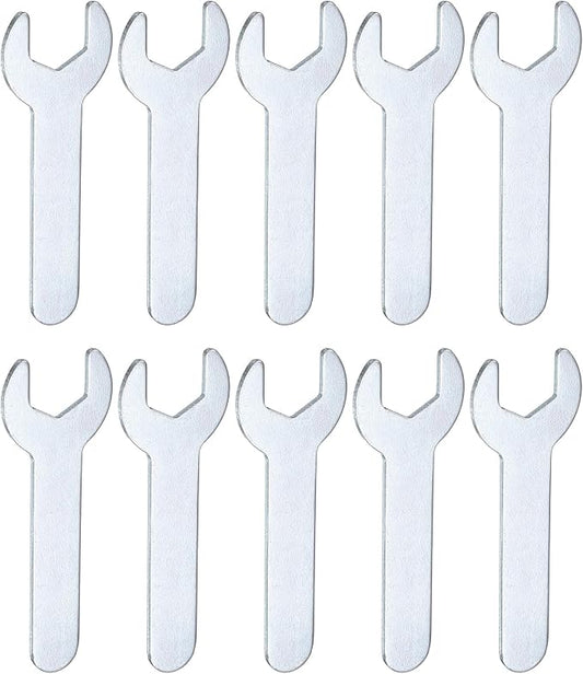 HARFINGTON 10pcs Small Wrench 13x70x1.5mm Metric U-Shaped Single Open Ended by HARFINGTON