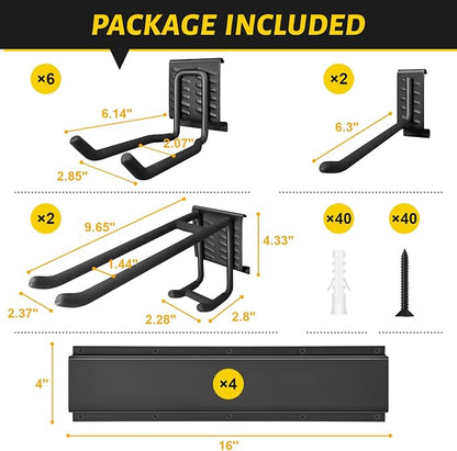 Garage Tool Organizer Wall Mount, 64 Inches Garden Tool Organizer - Image 7