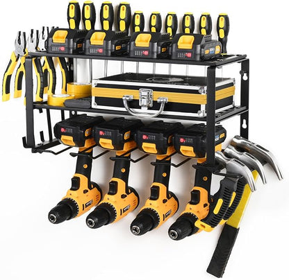 Power Tool Organizer Wall Mount, battery storage rack, Heavy Duty Iron Material - Image 8