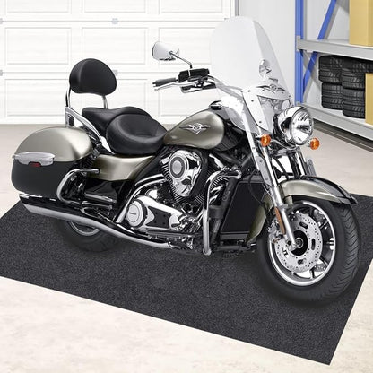Large Motorcycle Mat Under Car Washable Garage Mats Oil Absorbent Pad Rubber - Image 6