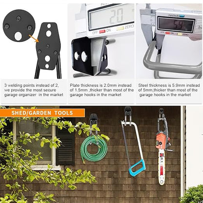 3-H Heavy Duty Garage Hooks - Image 2