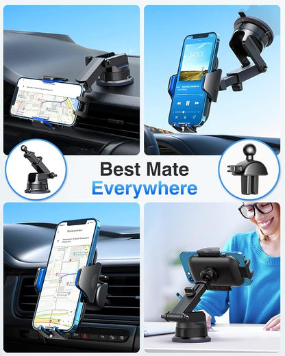 VANMASS Universal Car Phone Mount Dashboard Phone Holder, Handsfree Windshield - Image 4