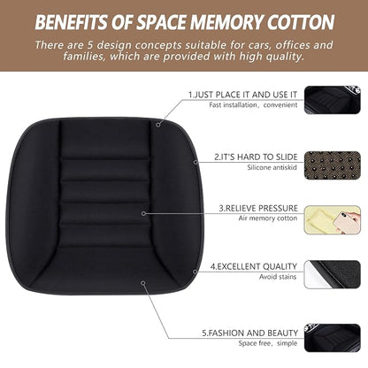 MYFAMIREA Car Seat Cushion Pad 1.2" Thick Comfort Seat Protector - Image 2