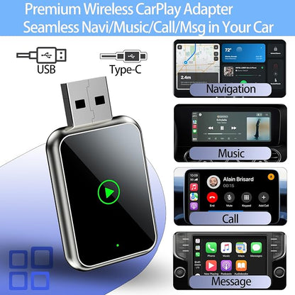 Wireless CarPlay Adapter for iPhone, Easily Upgrade Wired to Apple CarPlay - Image 4