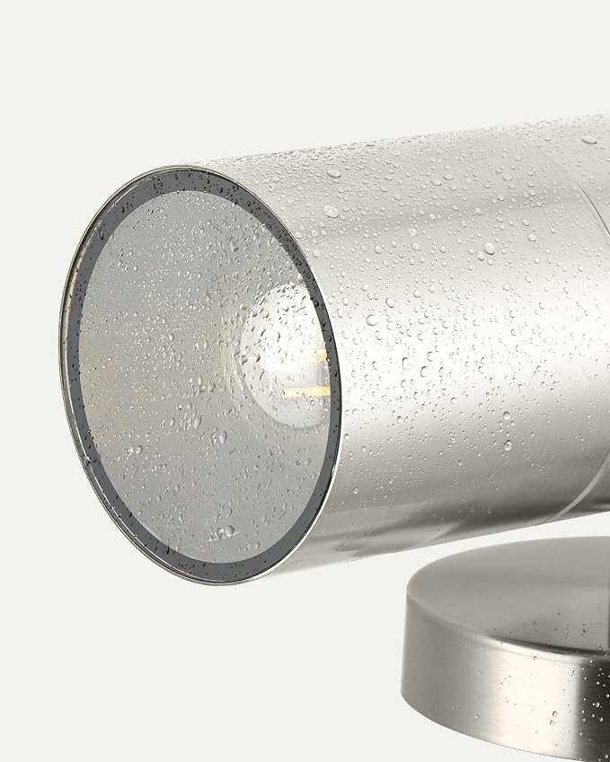 Ken & Ricky 2 Pack Stainless Steel Outdoor Wall Lights, Up Down Exterior - Image 3