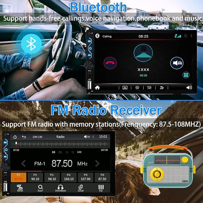 Leadfan Double Din Car Stereo - Image 2