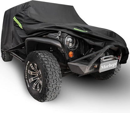 Waterproof Cover for Jeep Wrangler JK JL CJ YJ TJ 2 Door 1987-2023 Outdoor Sun by Morhept