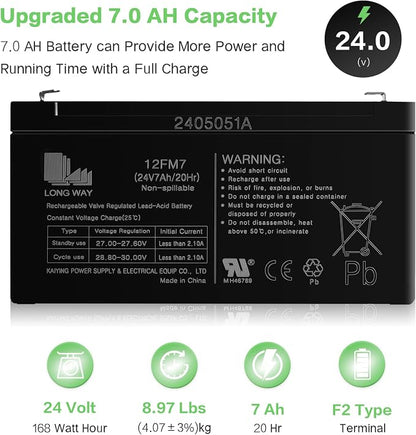 OTTARO 24V 7AH Battery for Ride on Car UTV - Image 2
