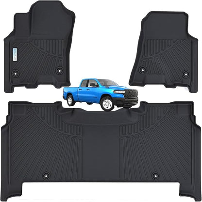 SANBAN Floor Liners for 2025 Dodge Ram 1500 Crew Cab（Rear by SANBAN-AXE